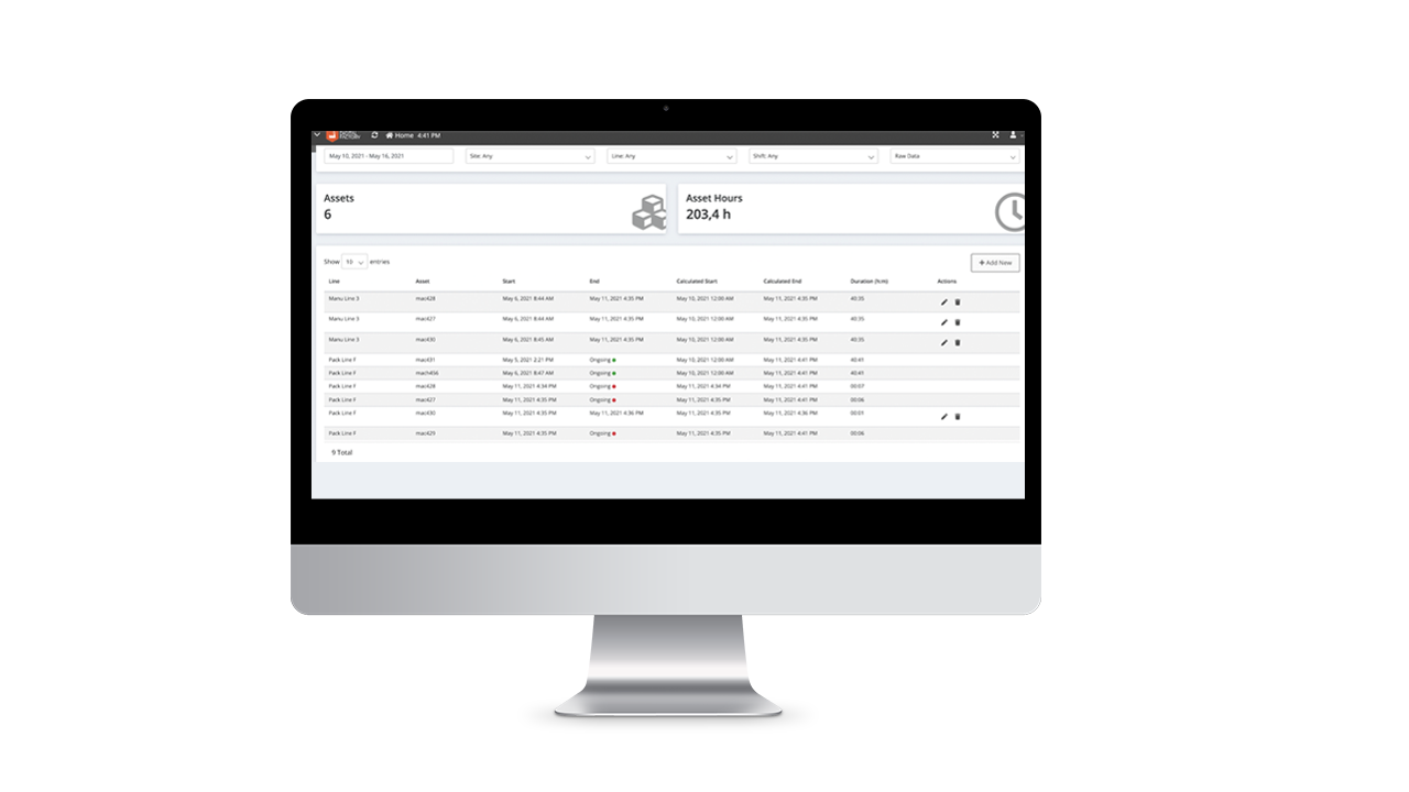 screenshot of Asset Tracker